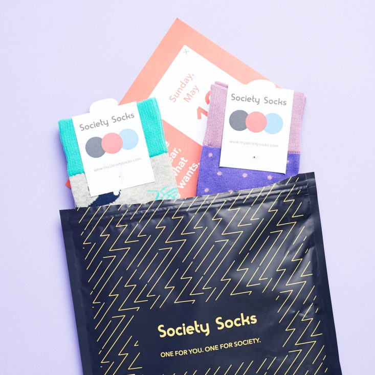 Society Socks review April 2019 unboxing