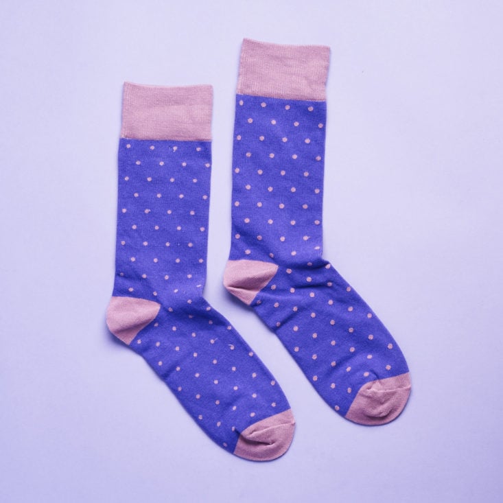 Society Socks review April 2019 dotted socks