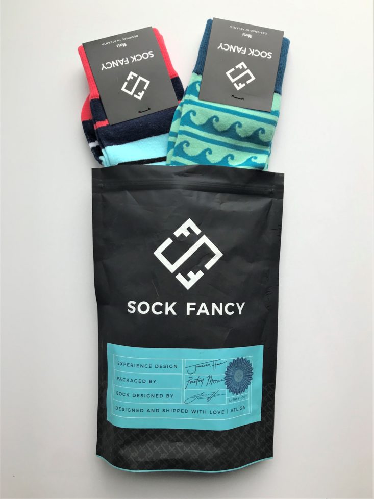 Sock Fancy Men May 2019 - Opened Envelope socks out Top