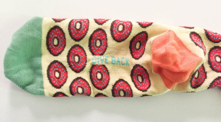 Sock Panda Men April 2019 - Small Donut Socks Back