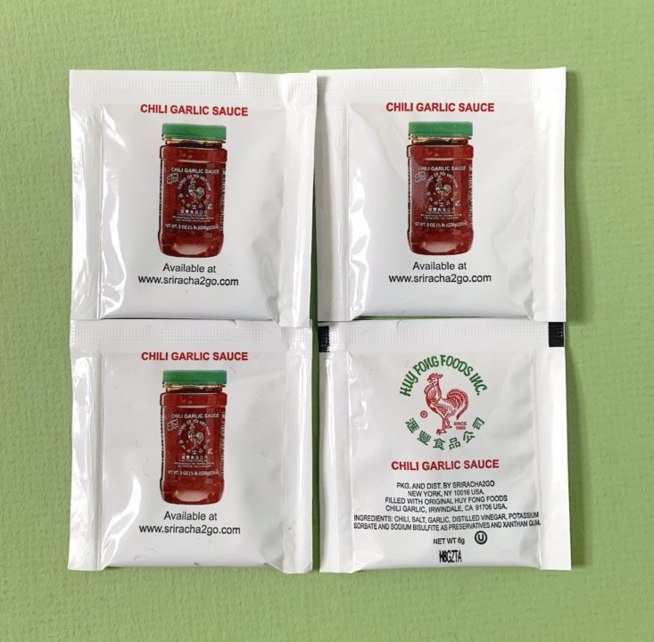 Takeout Kit May 2019 - Huy Fong Chili Garlic Sauce Top