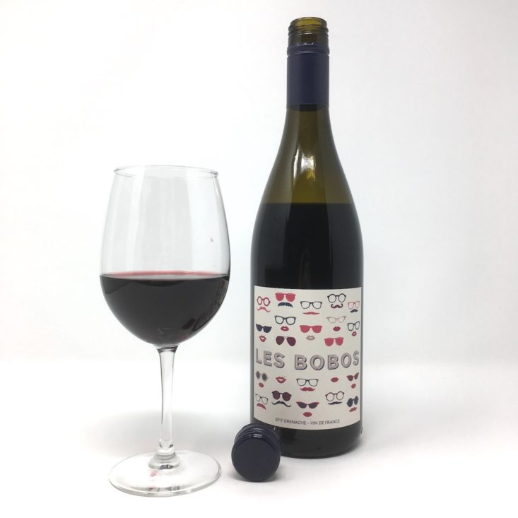 Winc Wine of the Month Review April 2019 - LES BOBOS FULL BOTTLE + GLASS