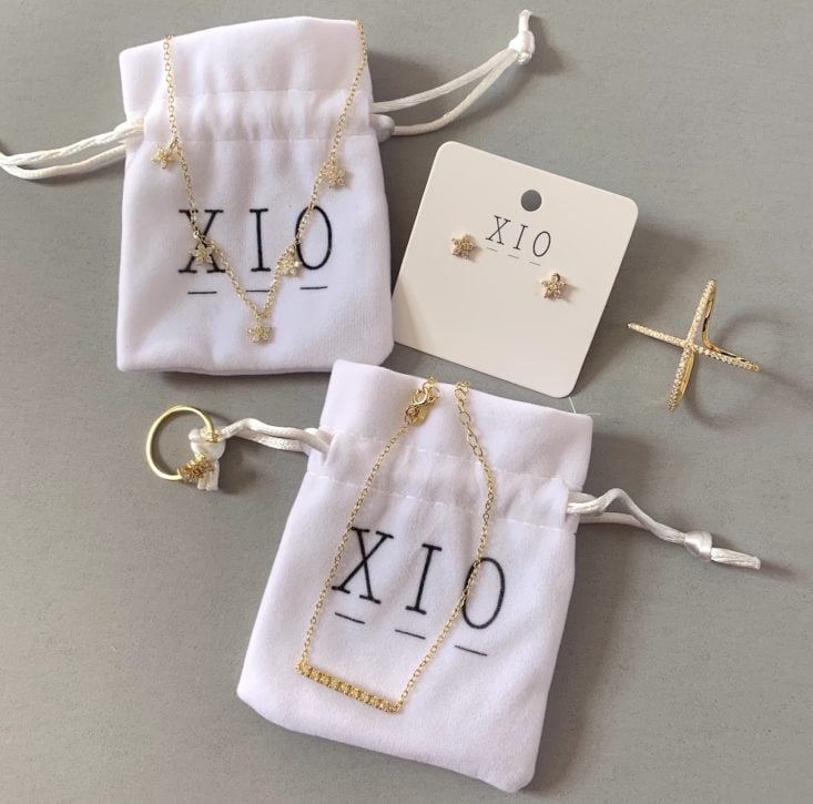 Xio Jewelry Subscription Review May 2019 - Gold Contents Top