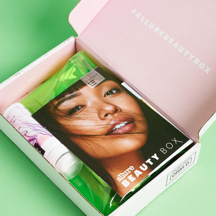 Allure Beauty Box June 2019 beauty subscription box review open