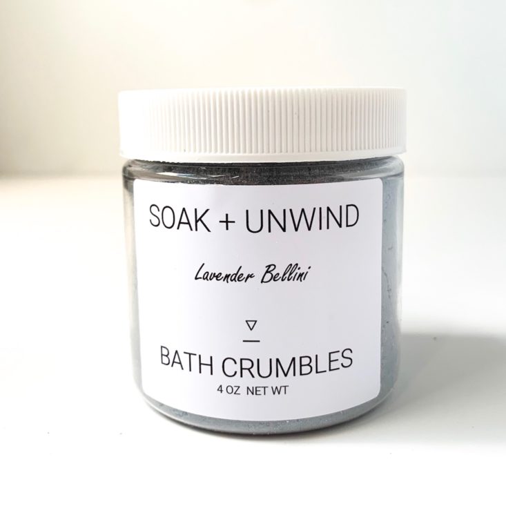 Bath Bevy - Soak And Unwind Lavender Bellini Bath Crumbles Close Front