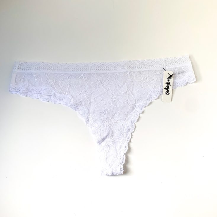 Bootay Bag June 2019 - White Lace Thong Top 1