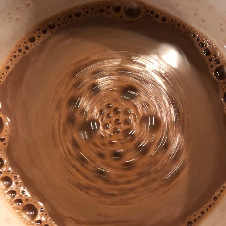 Coffee and a Classic Subscription Box Review May 2019 – Exclusive! “Curry & Chocolate” Hot Chocolate from McStevens In Cup 2 Top