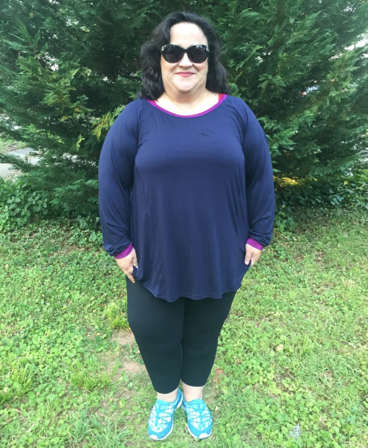 Dia Active Subscription Box Review May 2019 - Ginkgo Long Sleeve Top by Lola Getts 1 Front