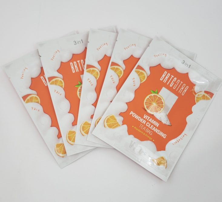 Facetory Lux Plus Review Summer 2019 - BRTC Vitamin C Powder Cleansing Tea Bags 2 Top