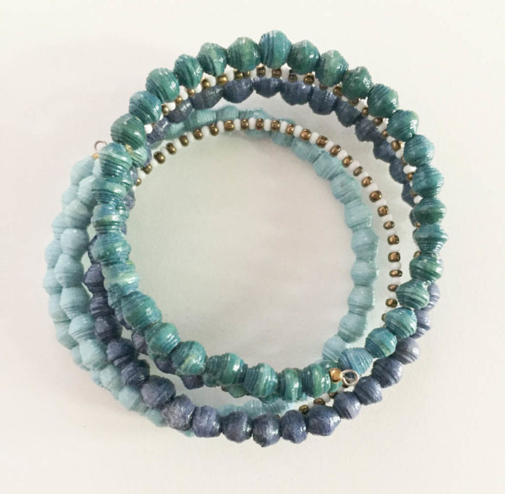 Fair Trade Friday Bracelet Of The Month May 2019 - Paper Bead Wrap Bracelet by Have Hope, Kenya 1