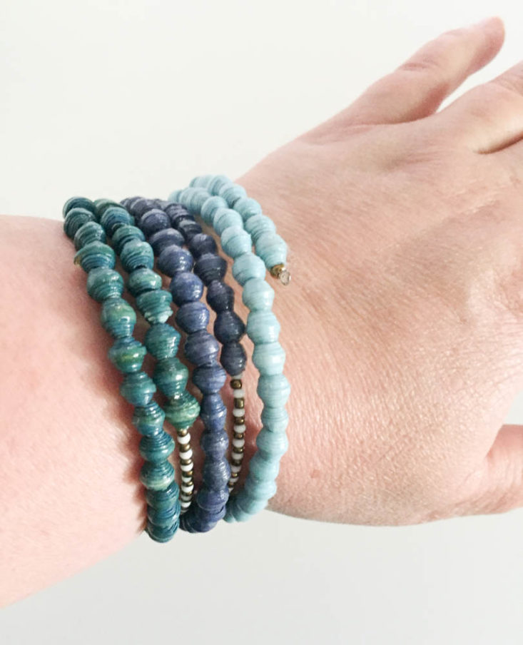 Fair Trade Friday Bracelet Of The Month May 2019 - Paper Bead Wrap Bracelet by Have Hope, Kenya 2