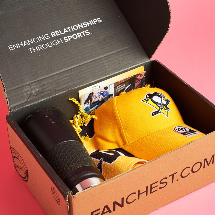 Fanchest Pittsburgh Penguins 2019 box unboxing