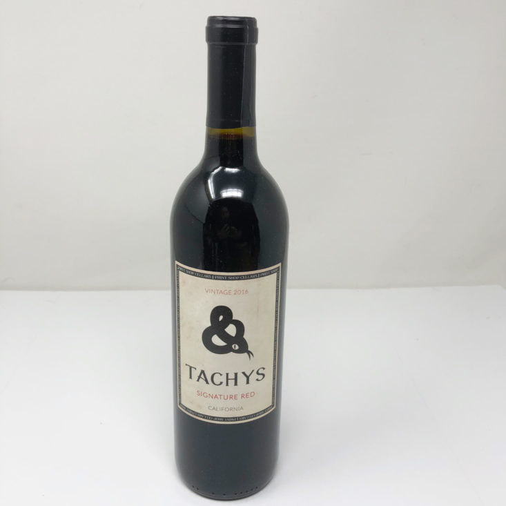 Firstleaf Wine Subscription Review June 2019 - 2016 Print Shop Cellars Tachys Signature Red Bottle Front