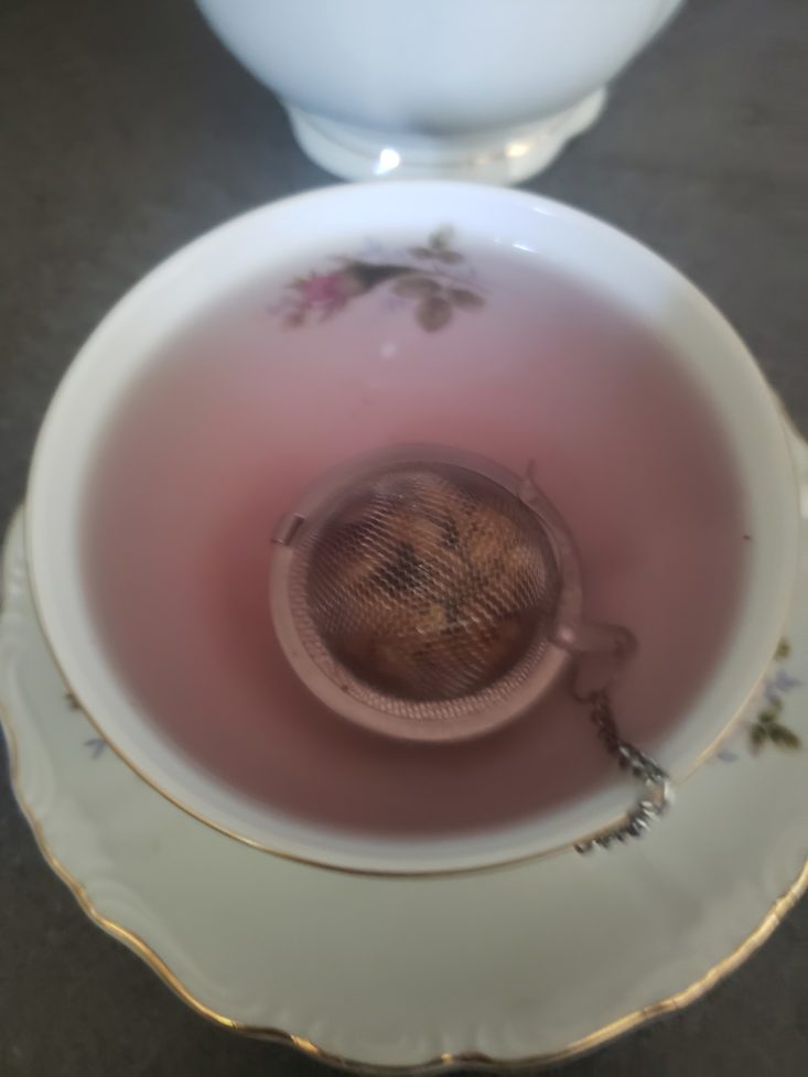 GeekGear Wizardry Review May 2019 – Elixir of Life Tea In Cup 3 Top