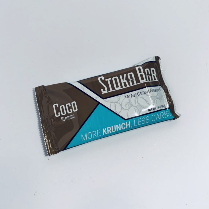 Keto Krate May 2019 - Stoka Nutrition Coco Almond, 1.8 oz Front