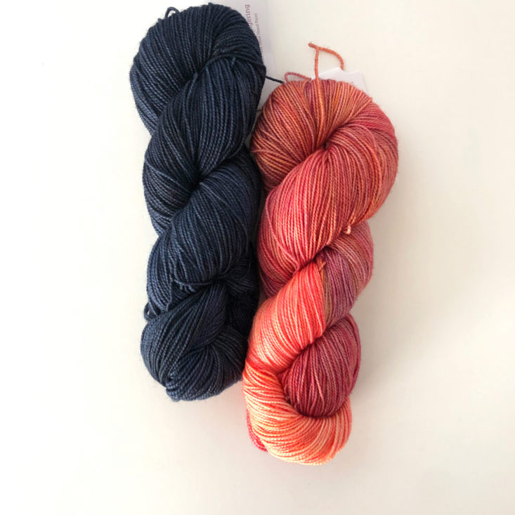 Knit Picks Yarn Subscription Box Review May 2019 - KnitPicks Hawthorne Tonal Sock Yarn In Color Klamath Falls And Lovejoy
