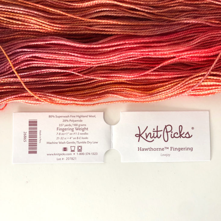 Knit Picks Yarn Subscription Box Review May 2019 - Multi Label Front