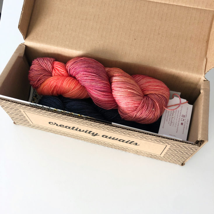 Knit Picks Yarn Subscription Box Review May 2019 - Open Box Top