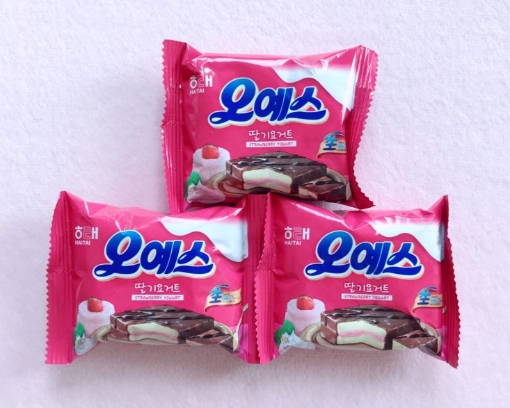 Korean Snacks Box June 2019 - Oh Yes Strawberry Yogurt Flavor Bag