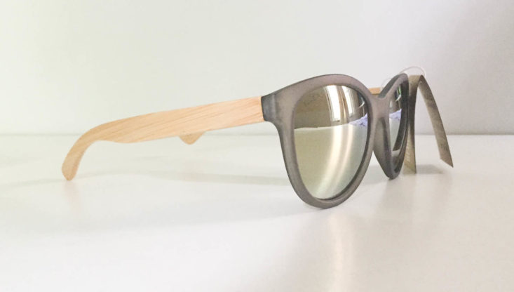 My Fashion Crate Subscription Review May 2019 - August Bamboo Sunglasses by Blue Planet 2 Side