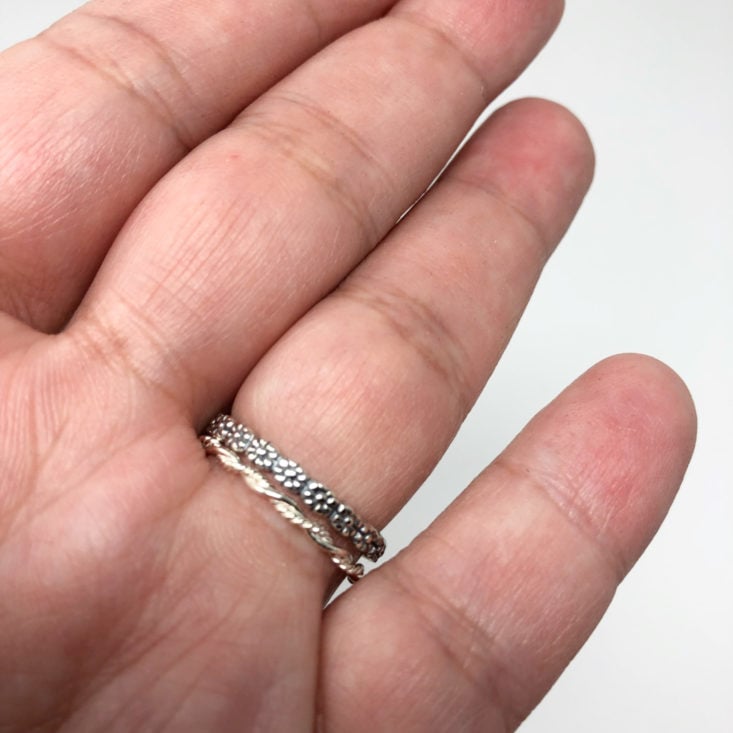 My Meraki Box Subscription Review May 2019 - Thank You Gift STERLING SILVER STACKING RINGS 33