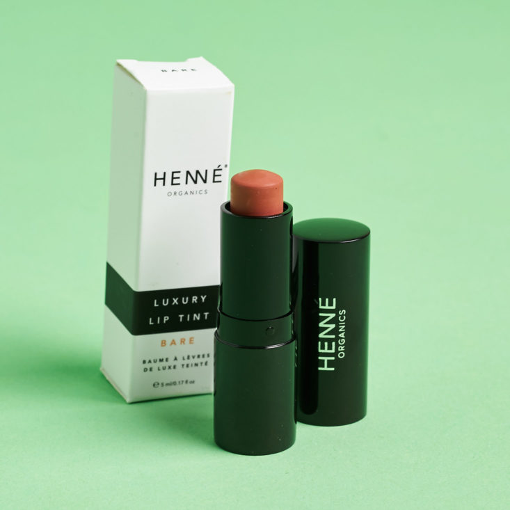 Henne Organics Luxury Lip Tint in Bare with box