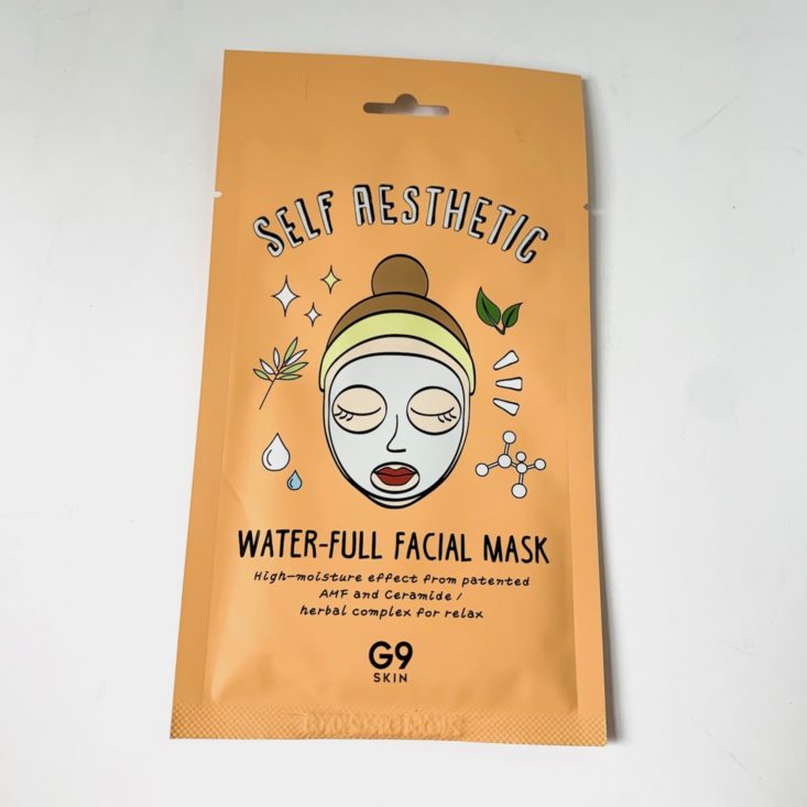 Pink Seoul Plus Box May June 2019 Review - G9 Skin Self Aesthetic Water-Full Facial Mask Top