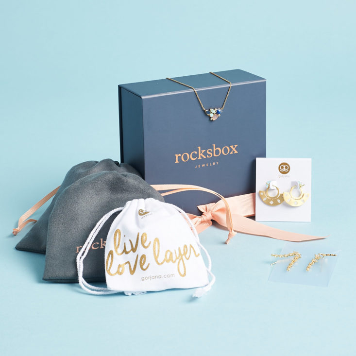 Rocksbox June 2019 Jewelry subscription review all contents