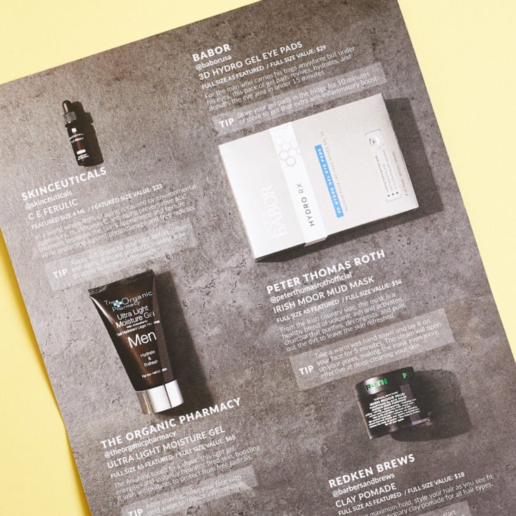 Skinstore Fathers Day June 2019 mens limited edition box review booklet products 