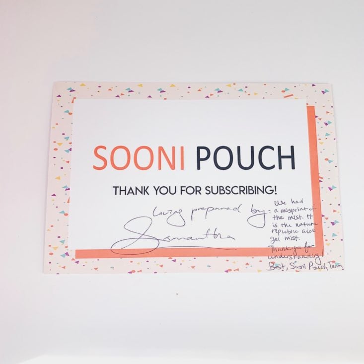 Sooni Pouch June 2019 Review - Samantha Top