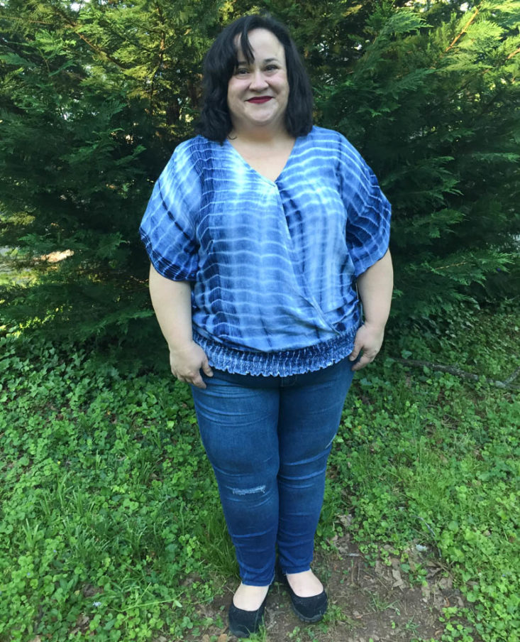 Stitch Fix Plus May 2019 - Azule Surplice Top By Ava James 1