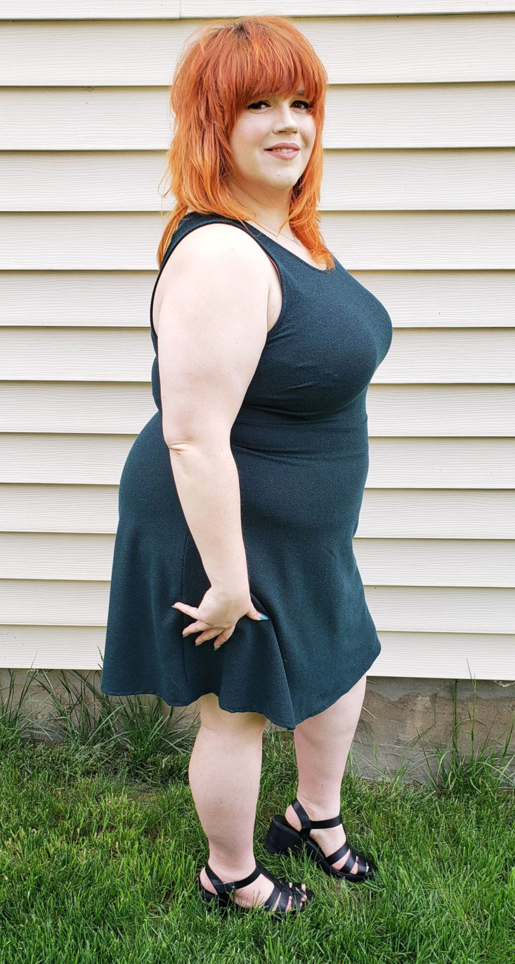 Stitch Fix Plus Size Clothing Box Review May 2019 – Micah Crisscross Back Dress by Gilli 3 Side