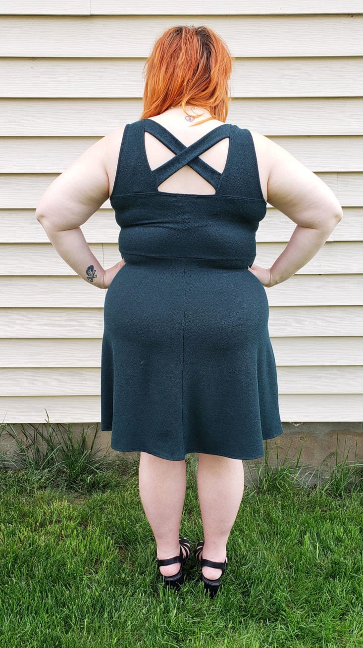Stitch Fix Plus Size Clothing Box Review May 2019 – Micah Crisscross Back Dress by Gilli 5 Back