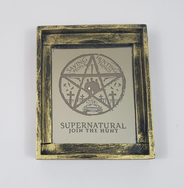 Supernatural Box - 2019 Etched Glass Artwork with Frame Top
