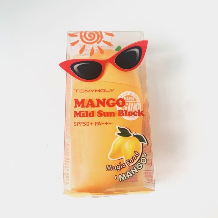 TONYMOLY Monthly Bundle Review May 2019 - Magic Food Mild Mango Sun Block 1 Top
