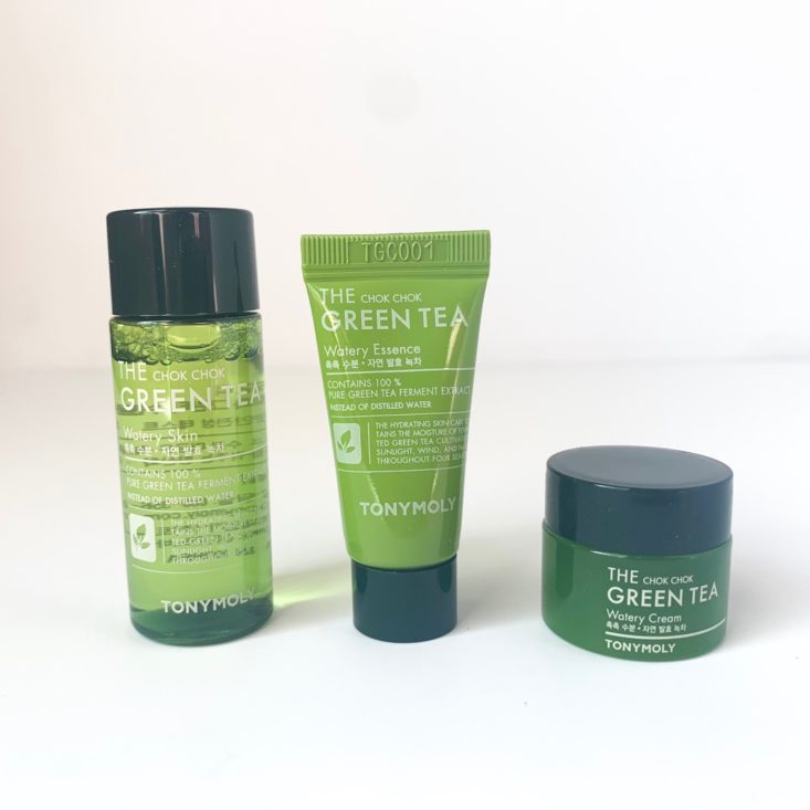 TONYMOLY Monthly Bundle Review May 2019 - The Chok Chok Green Tea Special Kit 3 Front