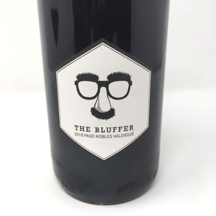 The Bluffer Valdiguie Bottle Label Front