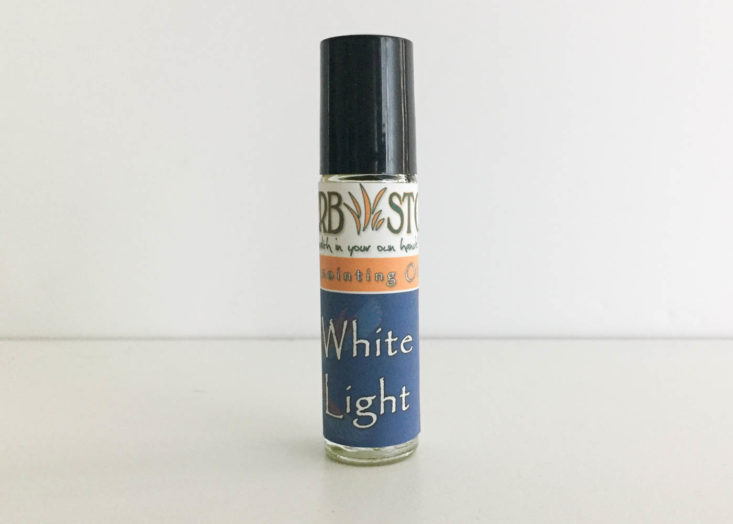 Aroma Box by Herb Stop Essential Oil June 2019 - White Light Roll-On Essential Oil Blend Front