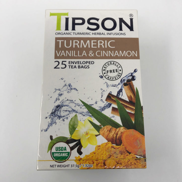 BuffBoxx June 2019 - Tipson Turmeric Vanilla & Cinnamon Tea (25 bags) 1