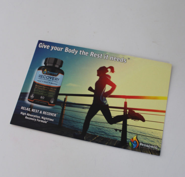 Bulu Box July 2019 - Prospera Promo Card Frontside Top