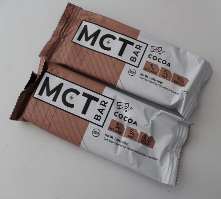 Fit Snack Box July 2019 - MCT Bar in Cocoa Top