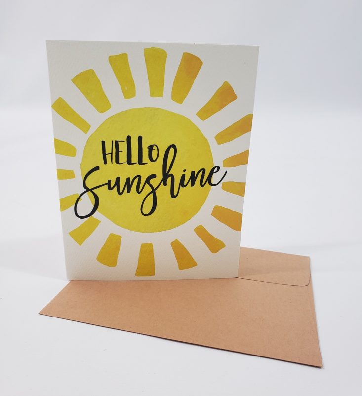 Flair & Paper July 2019 - Hello Sunshine Greeting Card
