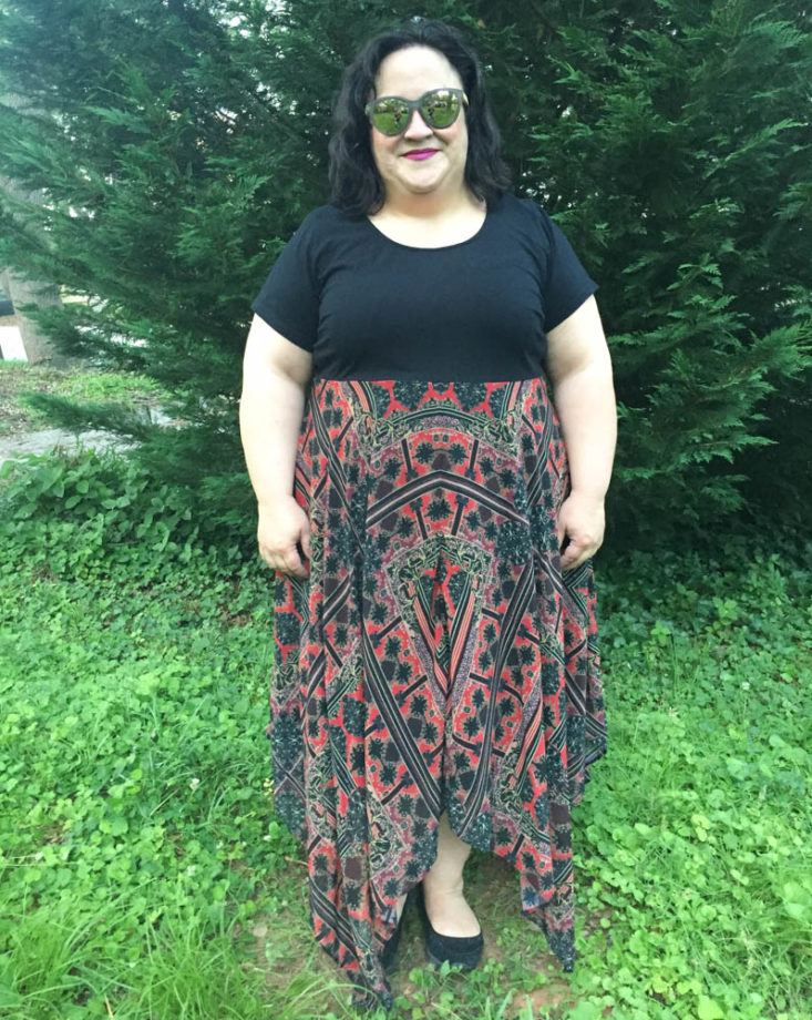 Gwynnie Bee June 2019 - Hanky Hem Twofer Dress 1