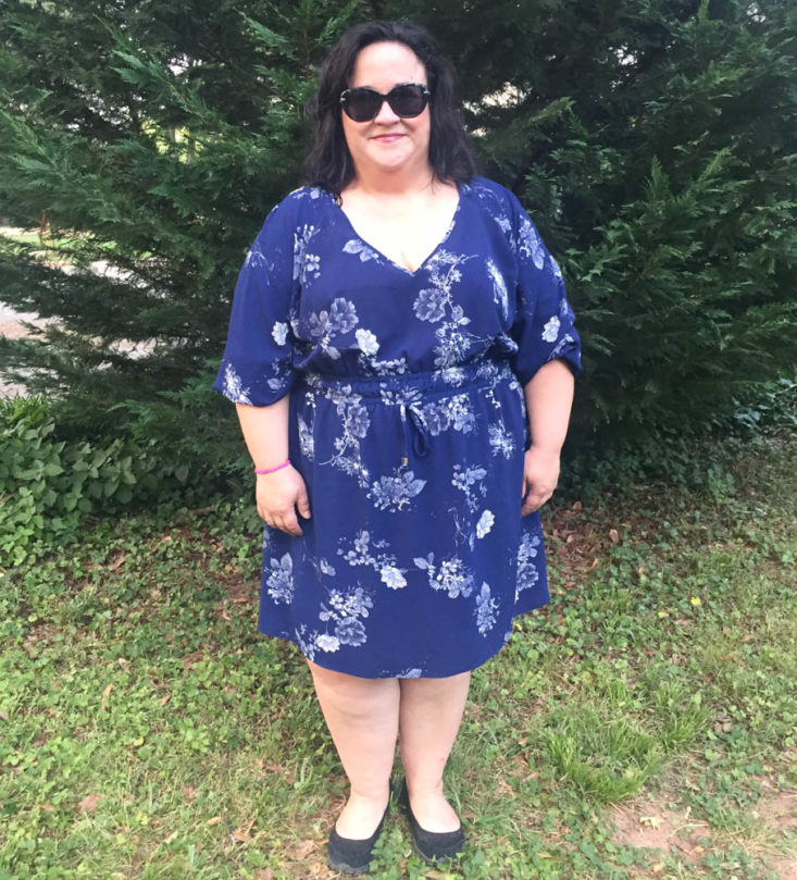 Gwynnie Bee June 2019 - Sapphire Garden Drawstring Dress 1