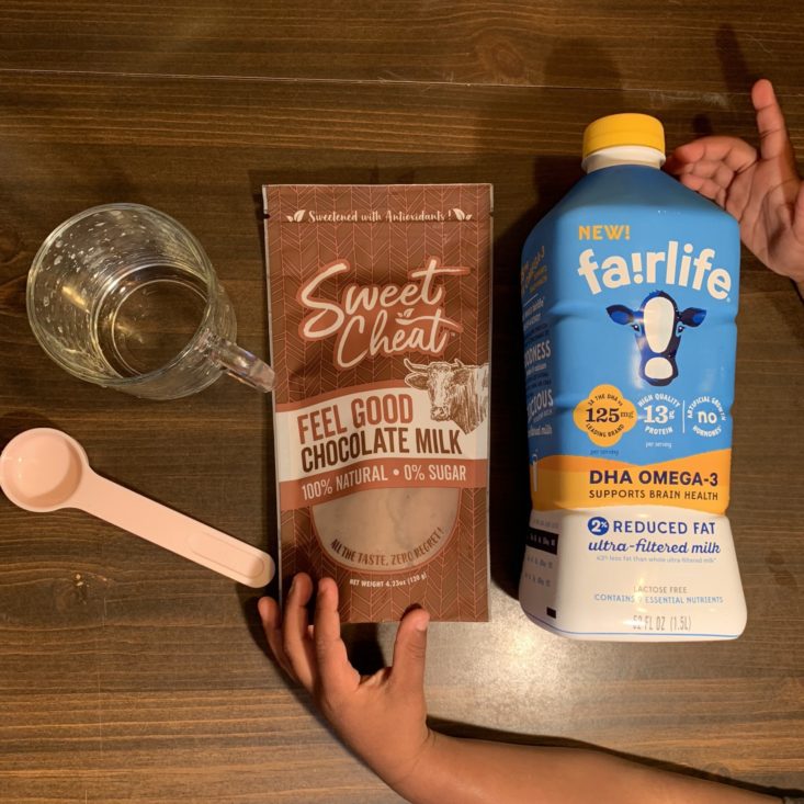 Keto Krate June 2019 - Tiny Toad Creations Sweet Cheat Chocolate Milk Ingredients