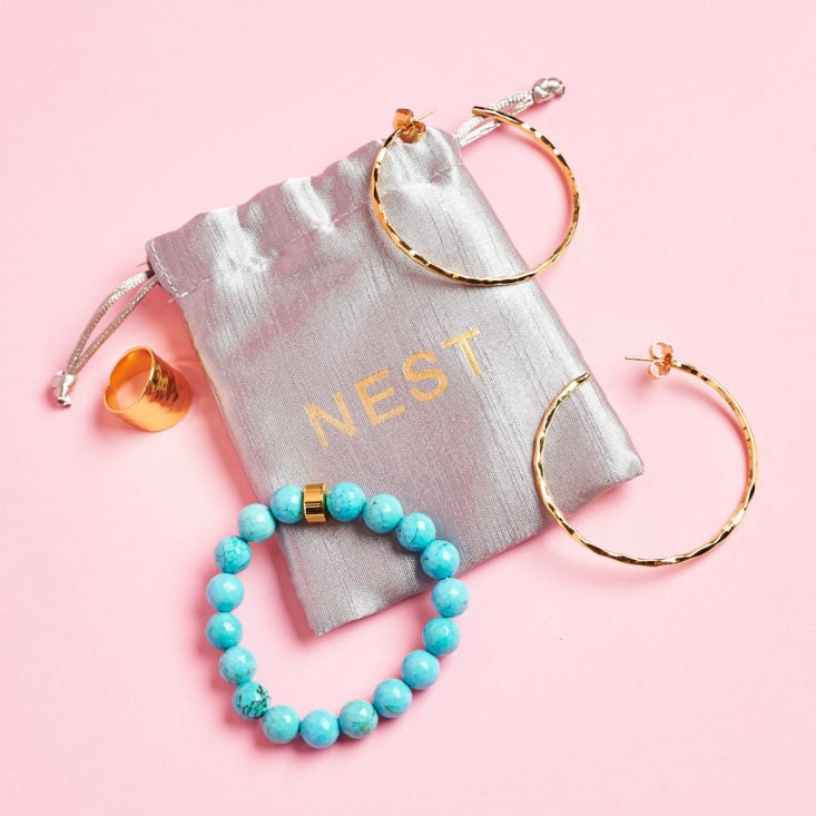 nest jewelry with pouch