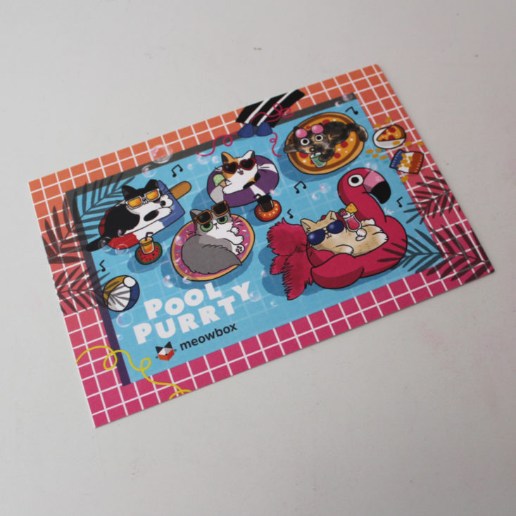 Meowbox Box July 2019 - Booklet Front Top