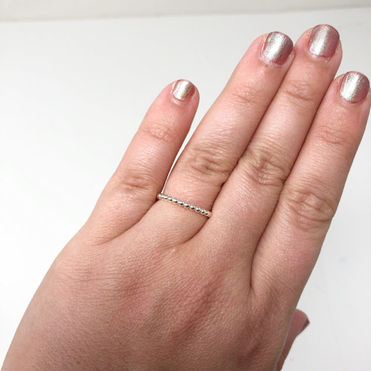 My Meraki Box Subscription Review June 2019 - STERLING SILVER STACKING RING 3 Top
