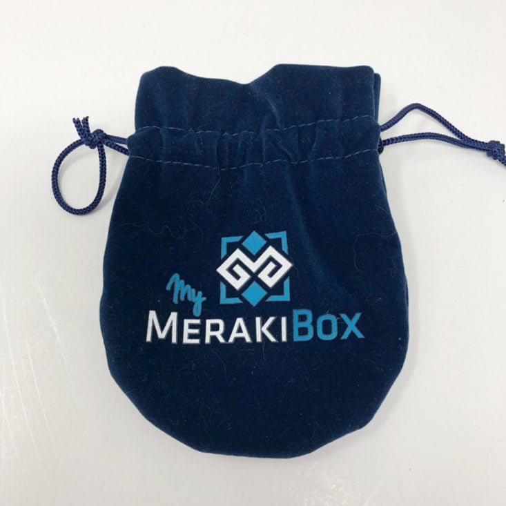 My Meraki Box Subscription Review June 2019 - sturdy little jewelry box or a small velvet bag 1 Top