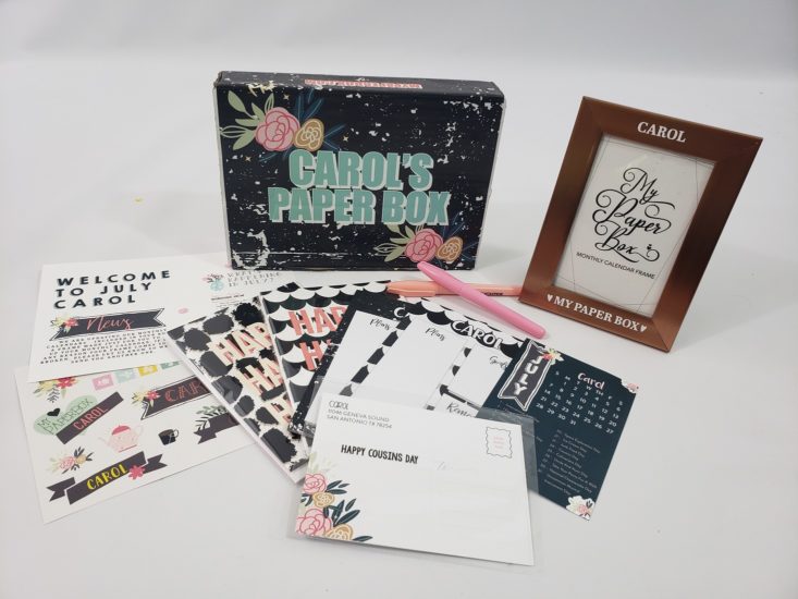My Paper Box July 2019 - All Items